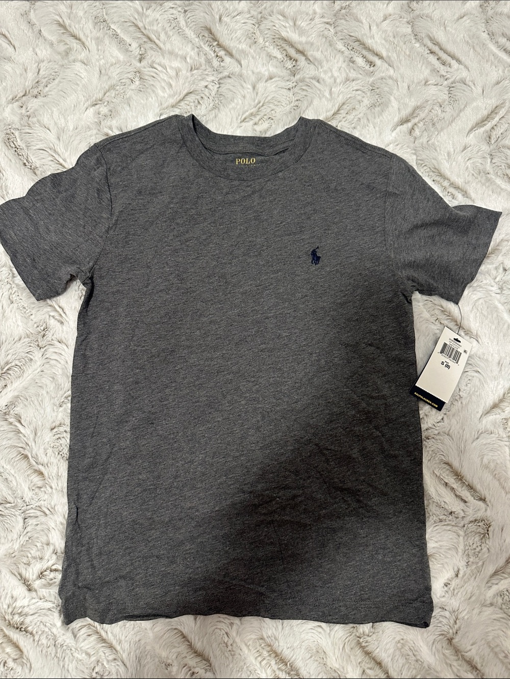 Polo by Ralph Lauren Dark Gray Short Sleeve Tee with Navy Pony